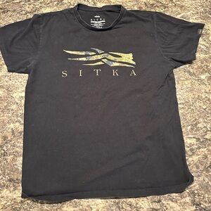 Sitka Men's Black Short Sleeve Tee